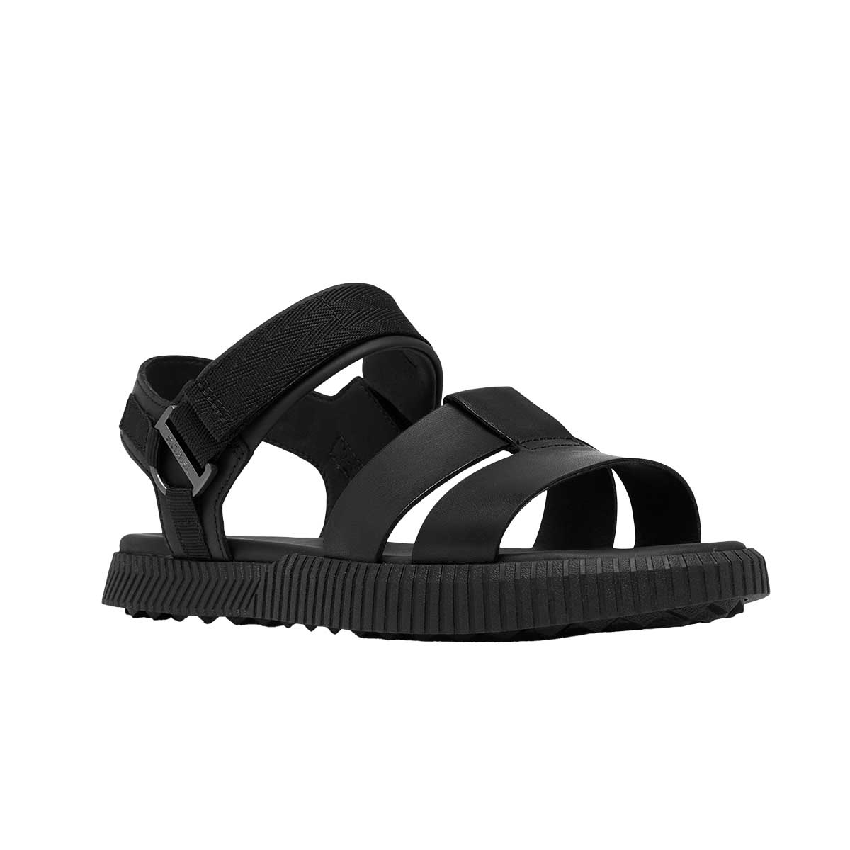 Sorel Ona Ave Ankle Strap Flat Sandal Women's in Black